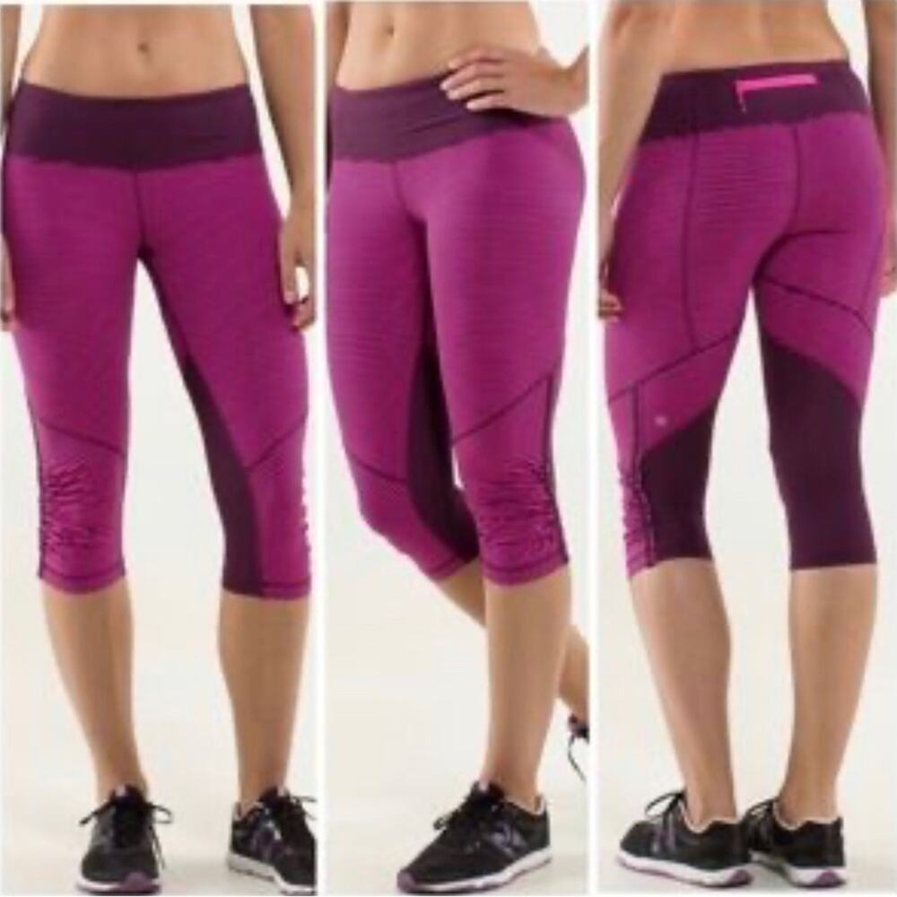 Lululemon Run: For Your Life Crop Leggings.